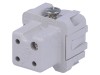 ILME Conector HDC Mamă CKF03, 4 Pini, 10A, 400V, Montare Cablu, Contacte Argintate