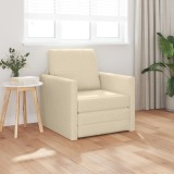 VidaXL Pat sofa 2 &icirc;n 1 Crem 74x77x81 cm Textil