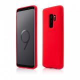 Husa Vetter pentru Samsung Galaxy S9 Plus, Clip-On Soft Touch Silk Series, Rosu