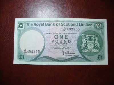 SCOTIA 1 POUND 1975 SUPERBA foto