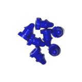 Cumpara ieftin Set 100 Dopuri din plastic pentru teava picurare, albastru, Nr-7638, 4 mm