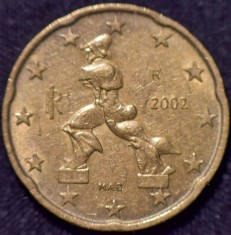 20 euro cent Italia - 2002 foto