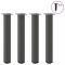 vidaXL Picioare masă consolă, antracit, 4 buc., 72-74 cm, oțel 4012470