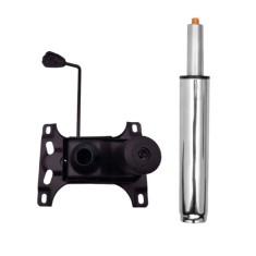 Set mecanism reglaj si cilindru piston gaz pentru scaune birou, argintiu, 35 cm