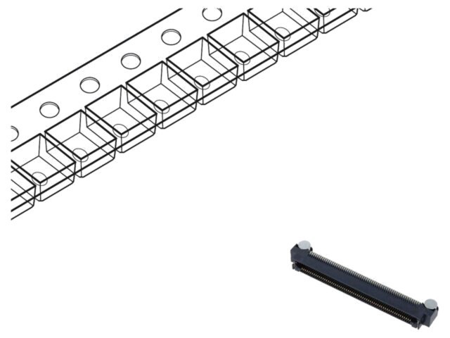 Conector PCB-PCB mamă PIN 120 0,8mm ERF8 aurit SMT - SAMTEC
