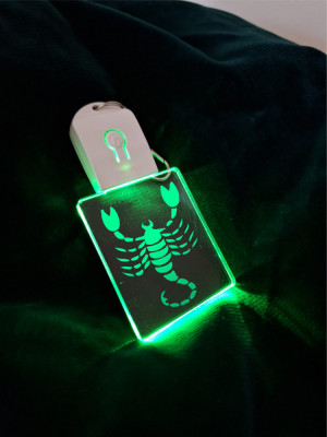 Breloc LED horoscop &amp;quot;Scorpion&amp;quot; foto