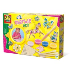 Set creativ pentru copii, Decoratiuni cu efect de marmura, +5 ani