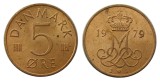 z670 DANEMARCA MONEDA 5 ORE 1979 IN STARE NECIRCULATA UNC
