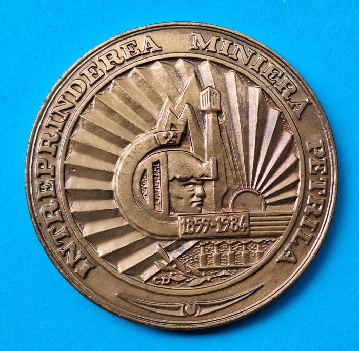 Intreprindereea Miniera PETRILA - medalie 125 ani de ATESTARE 1859-1984