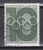 Germania 1956 - Anul Olimpic, Stampilat