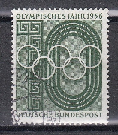 Germania 1956 - Anul Olimpic, Stampilat