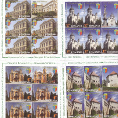 ORASELE ROMANIEI,CLUJ-NAPOCA,SET MINICOLI,2010,Lp.2116c, MNH **,ROMANIA.