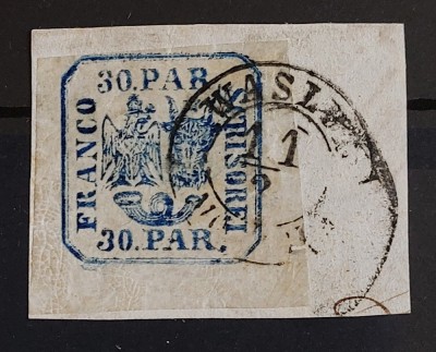 Romania 1862/64 - Principatele Unite pe fragment foto