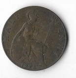 Moneda half penny 1925 - Marea Britanie