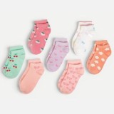 Sosete Scurte Multicolor: Diverse Modele cu Cirese și Inimioare, CMCLASS