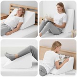 vidaXL Pillow pentru Picioare Simplu Alb 42020194