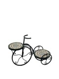 Cumpara ieftin Suport ghivece flori Bicicleta fier ceramica multicolora 62,5 x 26,5 x 43 cm