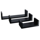 Set 3 etajere Mark.B7 suspendate U, Wenge