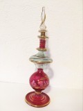 Cumpara ieftin * Sticla suflata, veche, recipient parfum, deosebita, 20 cm