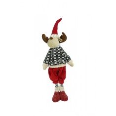 Ornament de craciun ren, flippy, multicolor, textil, 68 cm