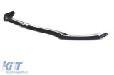 Spoiler Maxton Design potrivit pentru bara de protectie frontala A Design pe Mercedes C43 sedan W205, break S205 2016-2018, lac negru Performance Auto