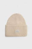 Helly Hansen căciulă HH RIB BEANIE culoarea bej, din tricot gros 54020