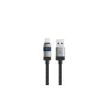 Cablu Acefast C15-04 USB-A - USB-C cu Afișaj 480Mb/s 66W 1.2m - Negru