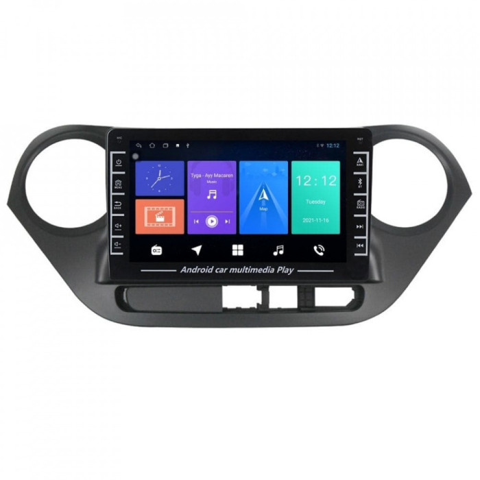 Navigatie dedicata cu Android Hyundai i10 2013 - 2019, 1GB RAM, Radio GPS Dual