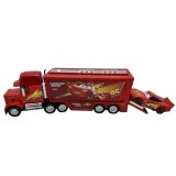 Tir Cars Mack Lightning McQueen 1:36 set camion cu remorca si masina lansator