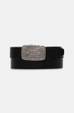 Levi&#039;s curea de piele culoarea negru, 002G1-0000