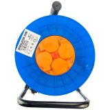 Derulator cablu electric Hepol cu 4 prize si 25 m