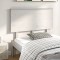 vidaXL Tăblie de pat, alb, 124x6x82,5 cm, lemn masiv de pin 819161