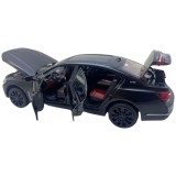 Macheta replica BMW seria 7 negru deschide 4 usi, portbagaj si capota, lumini si sunete