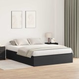 Cumpara ieftin Cadru de pat cu depozitare cu usa Stejar Negru 135 x 190 cm