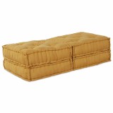 vidaXL Canapea modulară Manual 2 pcs Galben 70 x 70 x 36 cm țesătură 3315085