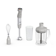 Mixer vertical Tefal Quickchef+ HB67MB30, 1000W, 20 trepte de viteza, functie Turbo, tocator 1000 ml, pahar de masurat 800ml, tel, inox, 4 lame Poweli