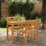 vidaXL Set dining grădină 3 pcs Lemn deschis Standard Lemn masiv