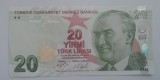 M1 - Bancnota foarte veche - Turcia - 20 lire - 2009