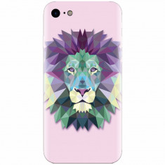 Husa silicon pentru Apple Iphone 5 / 5S / SE, Polygon Lion