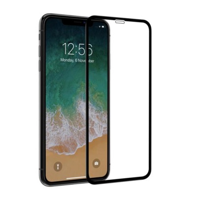 Folie Sticla Tempered Glass iPhone XR iPhone 11 6.1 4D/5D Black Full Glue Fullcover foto