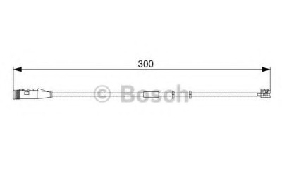 Senzor de avertizare,uzura placute de frana OPEL VECTRA C (2002 - 2016) BOSCH 1 987 473 033 foto