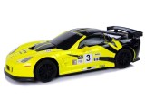 Masinuta sport RC pentru copii cu telecomanda, Corvette C6.R galben, LeanToys, 9734