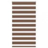 Jaluzea tip zebra maro lățime țesătură 85,9 cm poliester