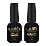 Cumpara ieftin Set Top Coat Diamond &amp; Velvet LUXORISE