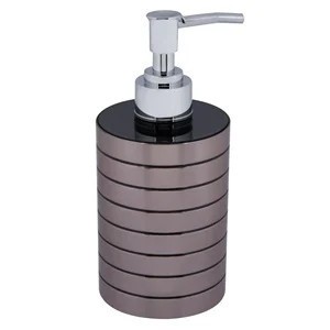 Dozator Plastic Negru Argintiu dungi 320 ml foto