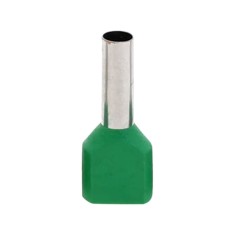 Set 100 bucati pini terminali dubli izolati, E-LOCKS, tip TE6014, ferule 2 x foto