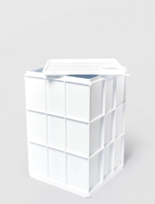 COS DE RUFEALBA PLASTIC PENTRU BRANZA +CAPAC, STERK , 25 X 25 X 35 foto