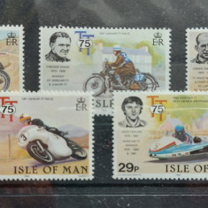 TS21 - Timbre serie Isle of Man - Serie Motociclism