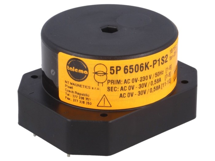 Transformator Toroidal 35VA 230VAC 30V x2 pentru PCB
