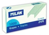 Capse Hartie 24/6 Milan, 1000 buc/cutie - Capacitate 20 coli, Papetarie Birou